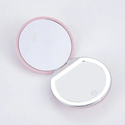 Portable Mini Makeup Mirror with LED Light