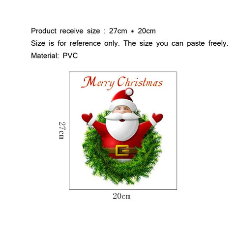 Merry Christmas Santa Claus Wall Sticker