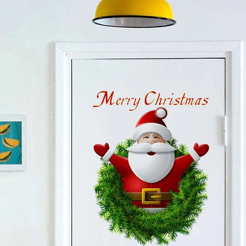 Merry Christmas Santa Claus Wall Sticker