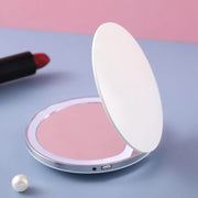 Portable Mini Makeup Mirror with LED Light