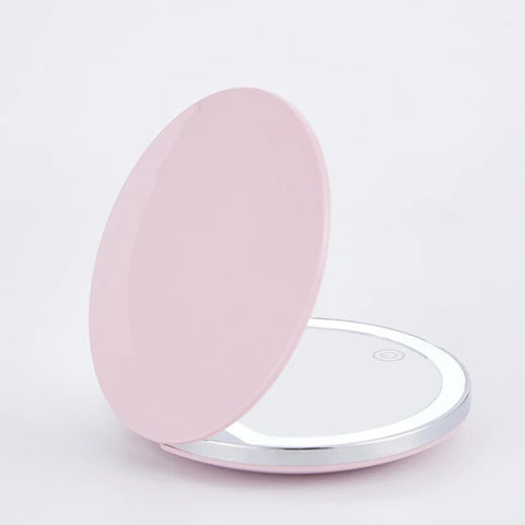 Portable Mini Makeup Mirror with LED Light