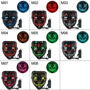 LED Halloween Purge Mask - Glows in the Dark