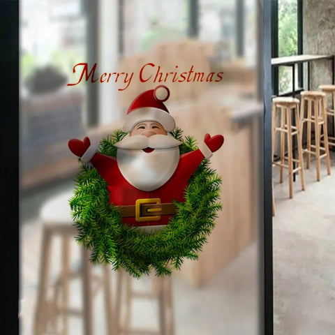 Merry Christmas Santa Claus Wall Sticker