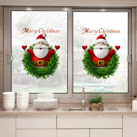 Merry Christmas Santa Claus Wall Sticker