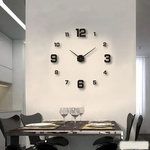 Frameless DIY Wall Clock