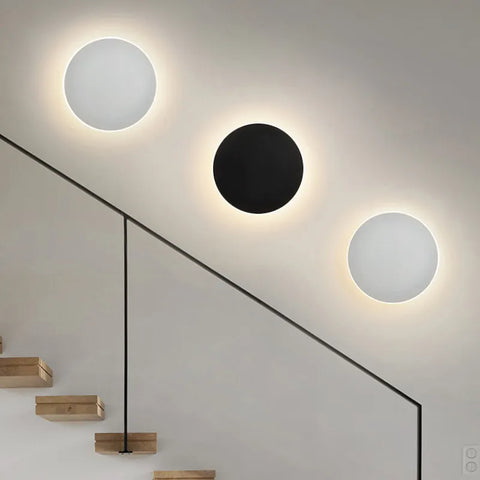 Round Wall Light with Touch Dimming & Human Body Induction