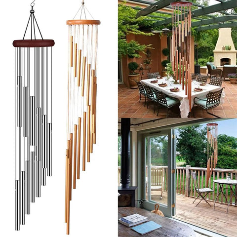 12 Tubes Windchime Large Bells for Home Decor