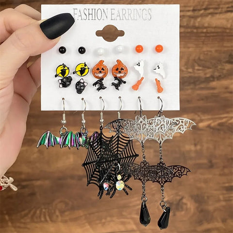 FNIO Halloween & Christmas Themes Earring Set