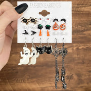 FNIO Halloween & Christmas Themes Earring Set