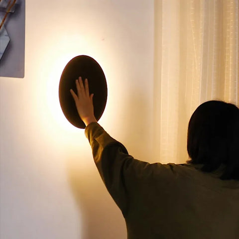 Round Wall Light with Touch Dimming & Human Body Induction