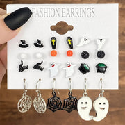 FNIO Halloween & Christmas Themes Earring Set