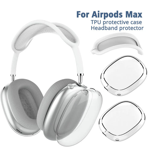 Soft Anti-Scratch Transparent Cover for AirPods Max