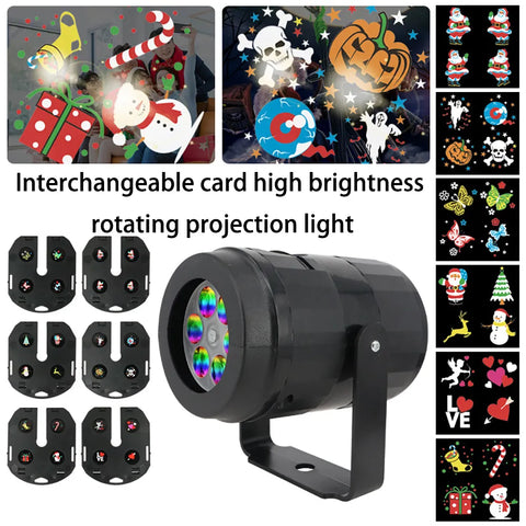 360° Rotating Projection Light with 6 Patterns