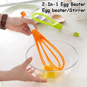 2-In-1 Collapsible Balloon & Flat Whisk/Egg Beater