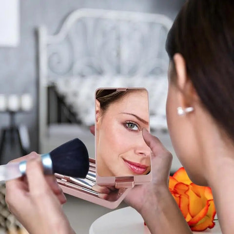 Travel LED Makeup Mirror with Touch Switch