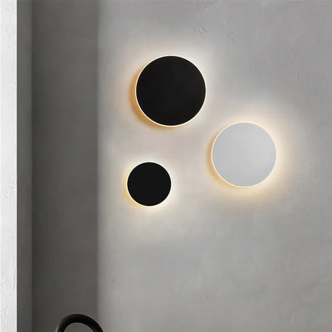 Round Wall Light with Touch Dimming & Human Body Induction