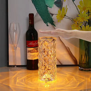LED Crystal Rose Table Lamp with Touch Control