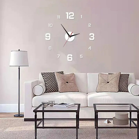 Frameless DIY Wall Clock