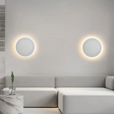 Round Wall Light with Touch Dimming & Human Body Induction
