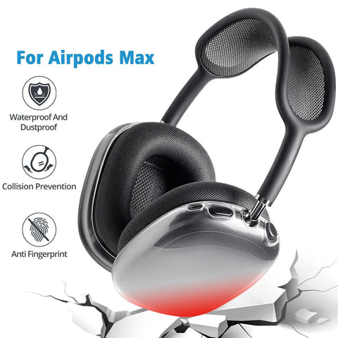 Soft Anti-Scratch Transparent Cover for AirPods Max