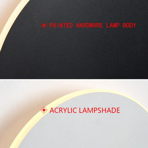 Round Wall Light with Touch Dimming & Human Body Induction