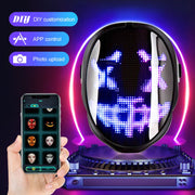 LED Neon Party Mask with Bluetooth connectivity