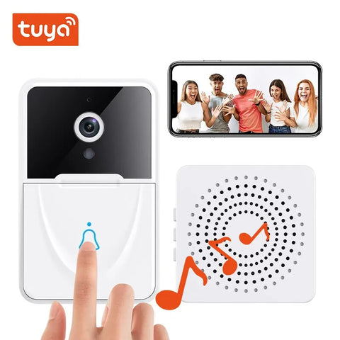 X3 Tuya 1080P Smart Doorbell Camera with Night Vision
