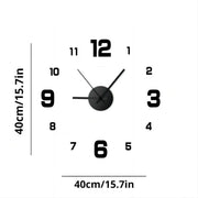 Frameless DIY Wall Clock