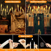 Magical Floating LED Candles with Wand Remote