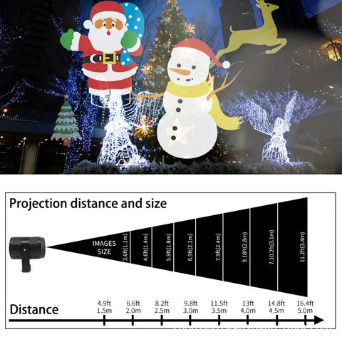 360° Rotating Projection Light with 6 Patterns