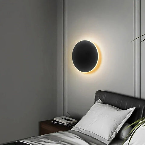 Round Wall Light with Touch Dimming & Human Body Induction